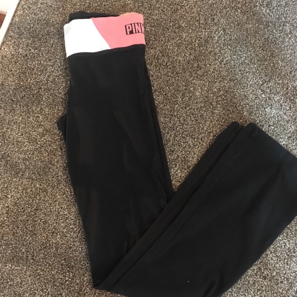 Pink yoga pants